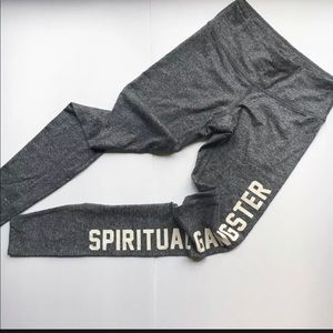 Spiritual Gangster Leggings Heather Gray XS